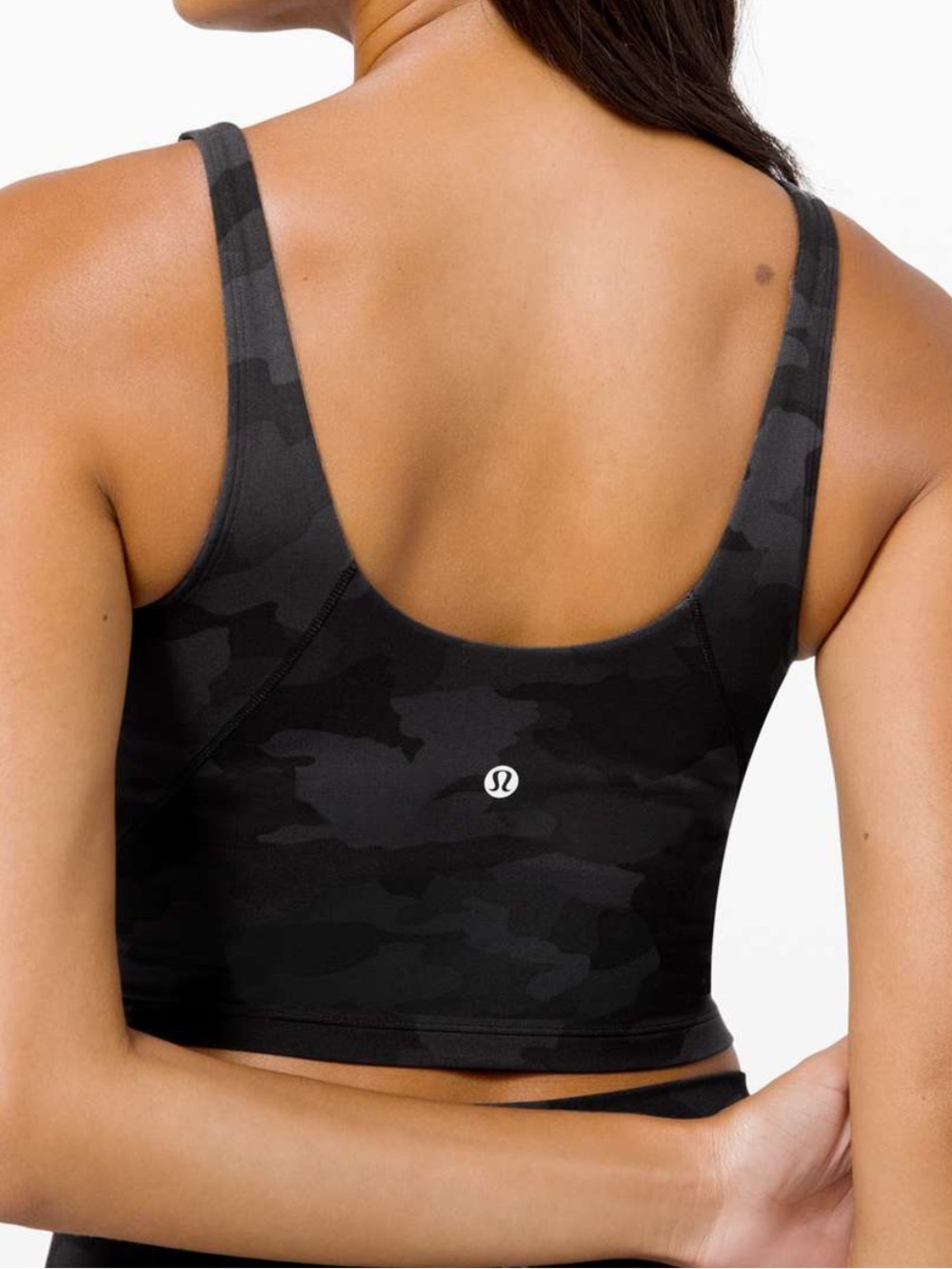 Lululemon Align Tank Heritage 365 Camo Deep Coal Athletic Scoop Back Size 4